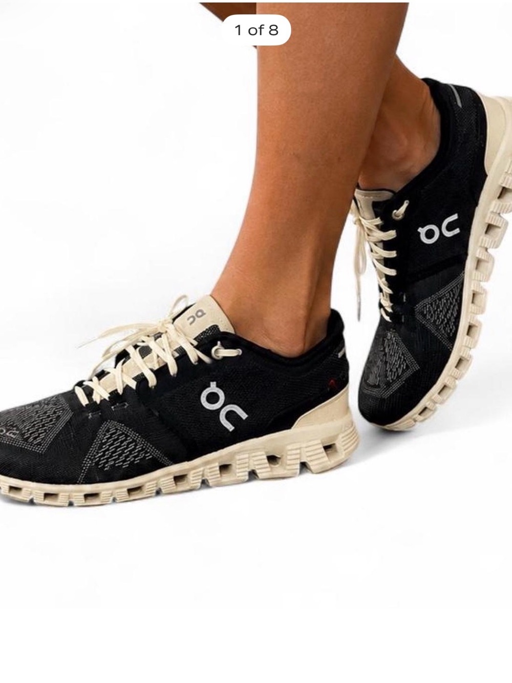 On Running Cloud Women's Running Shoes - Black/Cream
